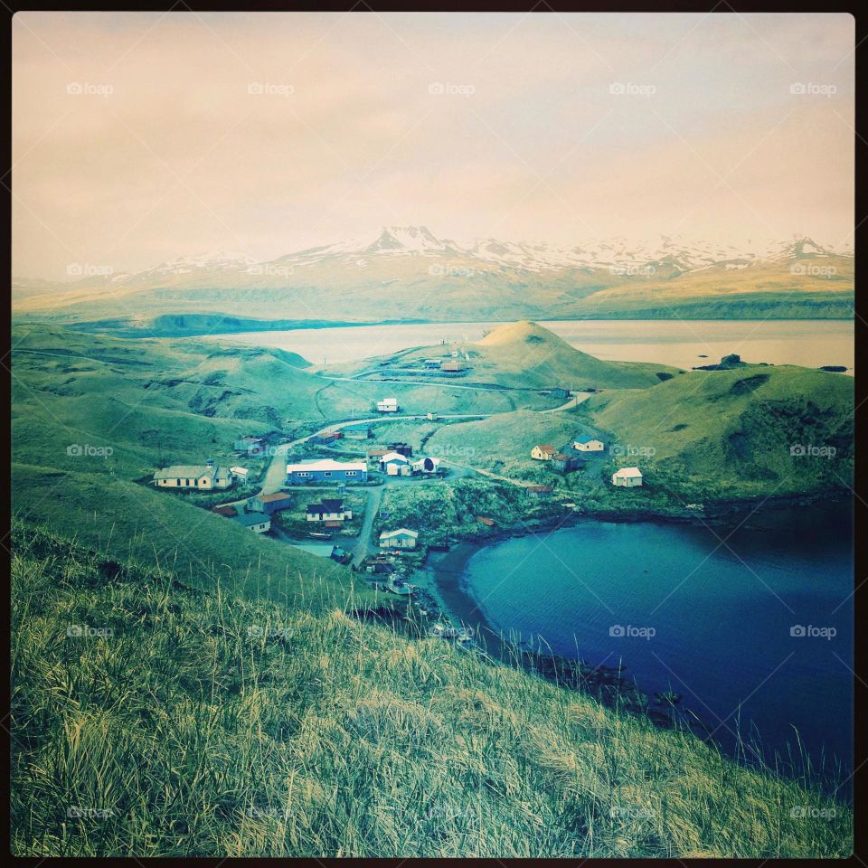 Village of Atka in the Central Aleutian Islands