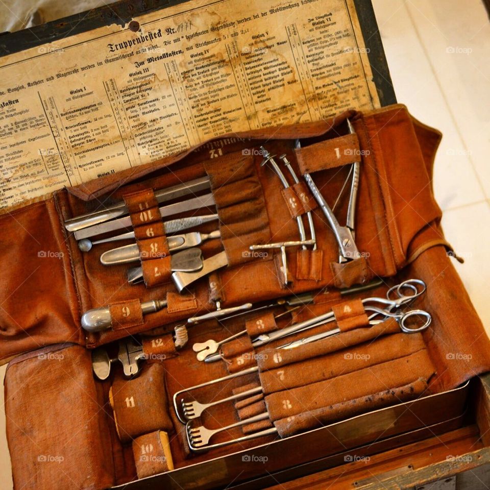 Medic's bag in WW1.