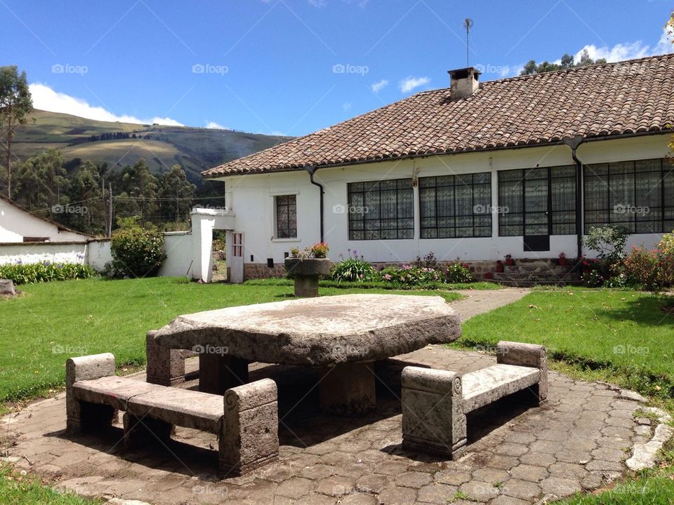 Old South American hacienda