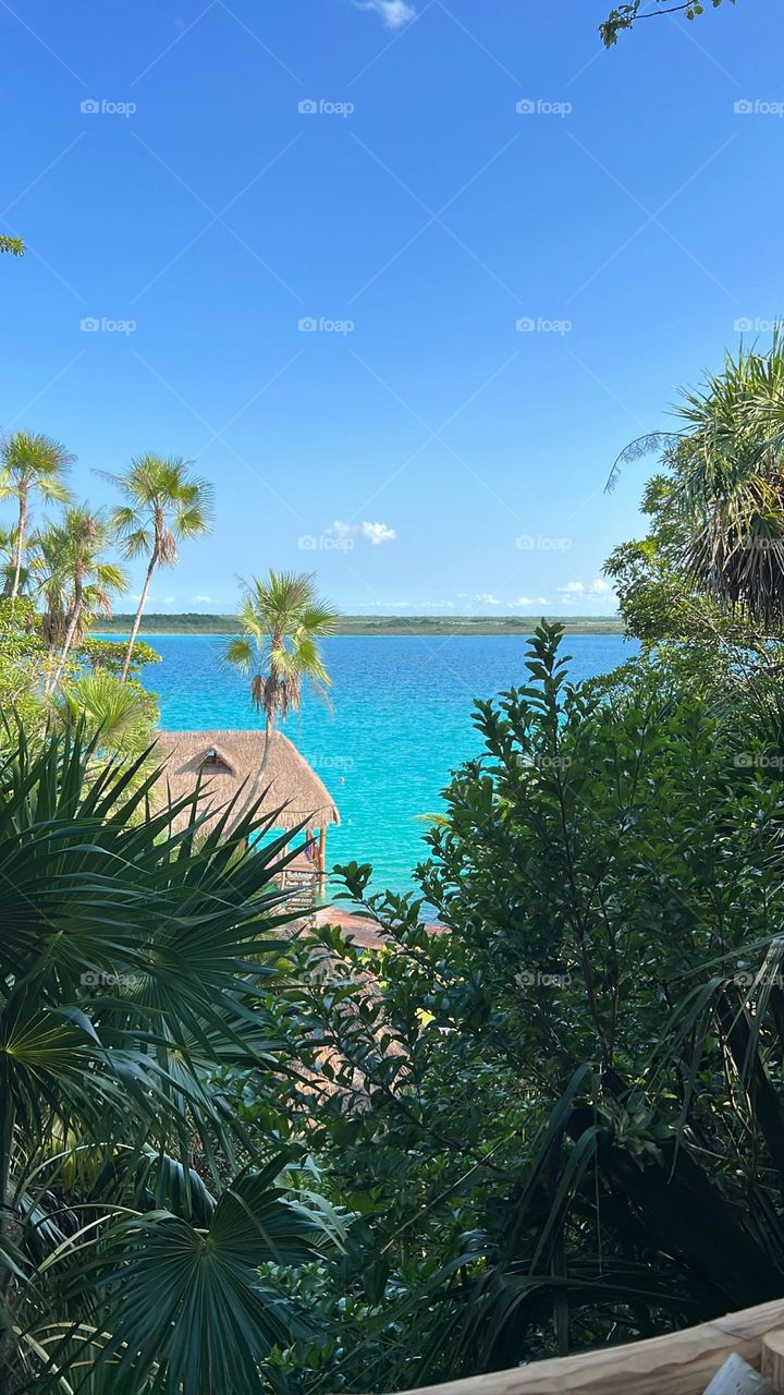 Bacalar blue lagoon 