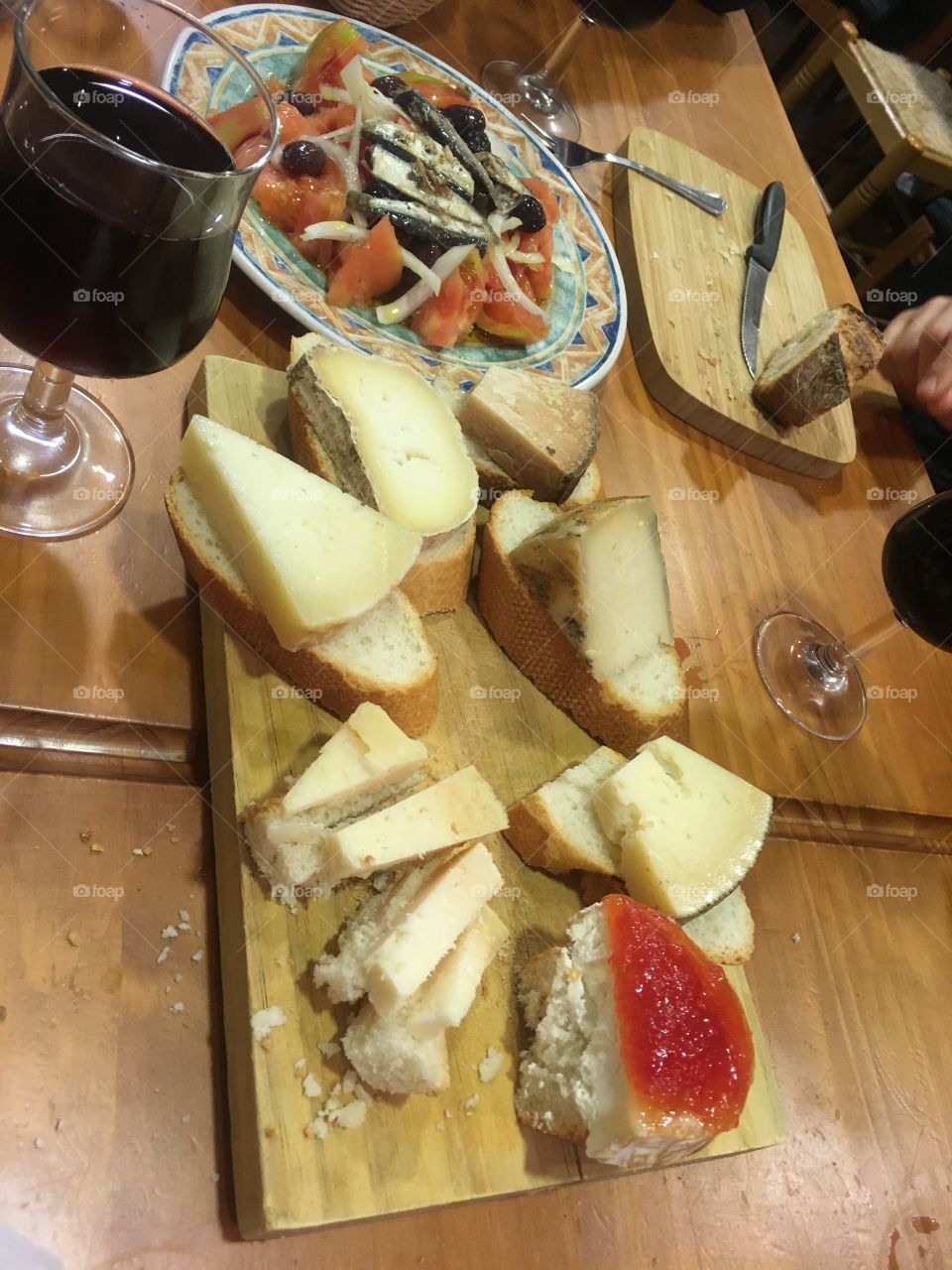 Food, No Person, Cheese, Wine, Knife