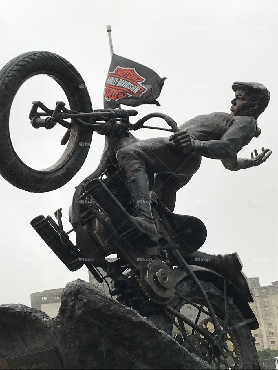 Amazing Harley Davidson Museum sculpture 