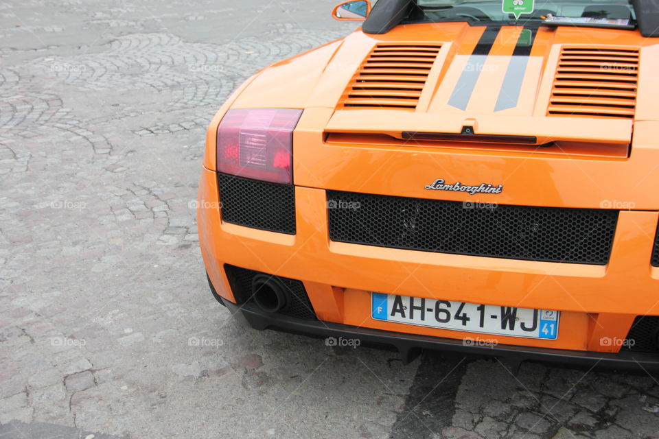 Orange Lamborghini