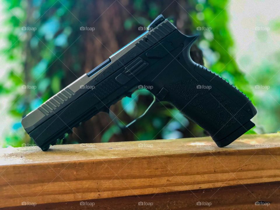 Nice photo of a target practice gun