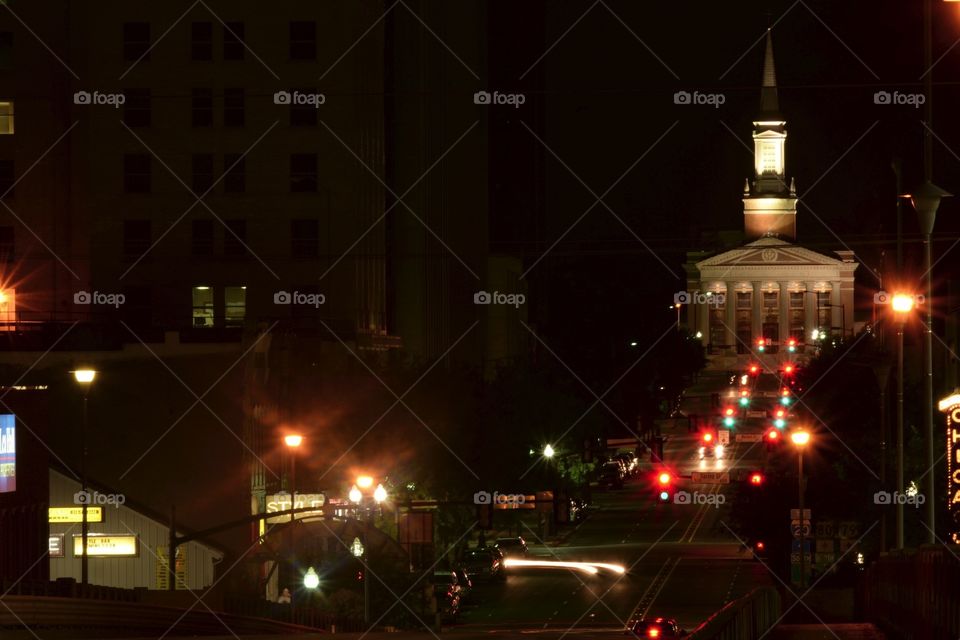 Street, City, Light, Road, Building