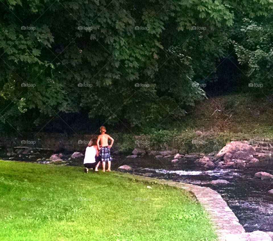 watching the river