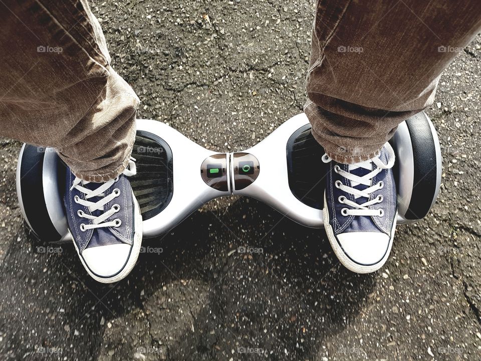 riding my hoverboard