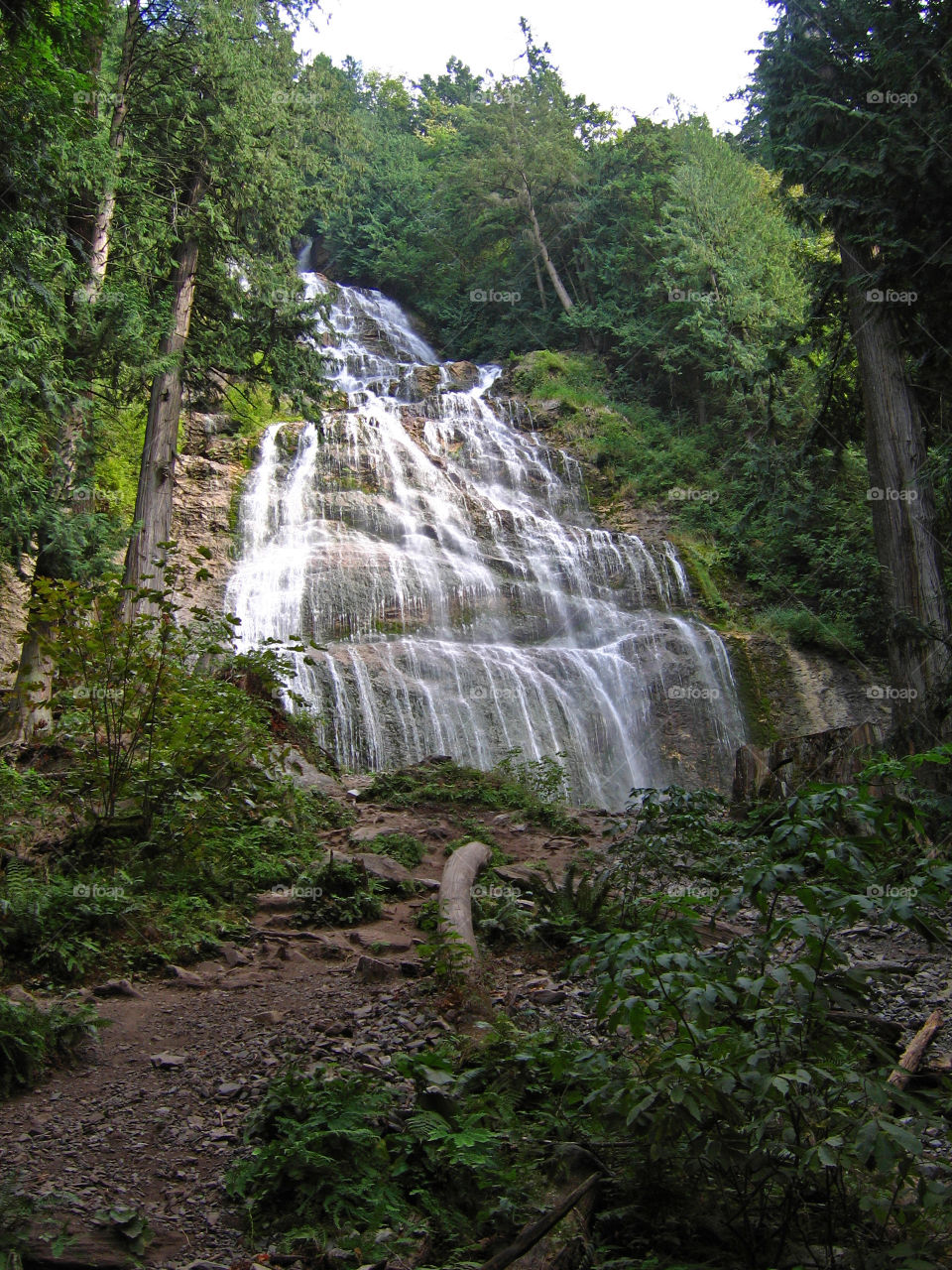 Bridal Falls waterfall in British Columbia, Canada