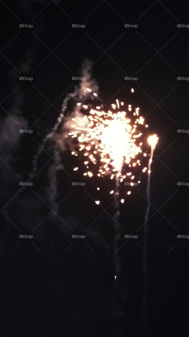 Glitters of crackers during celebrations