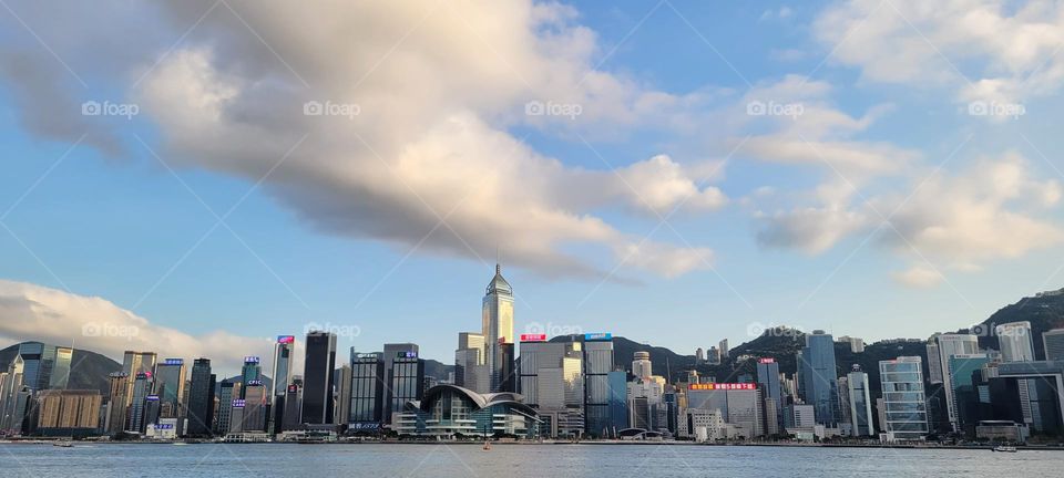 Looking at Wanchai from TST Hong Kong