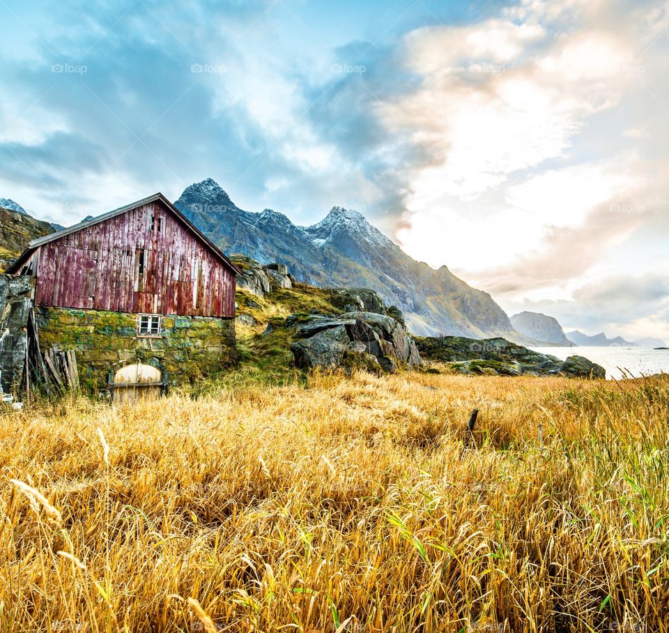 Old building in Lofoten