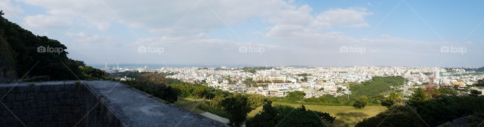 View of Okinawa Prefecture from Doss Point (Hacksaw Ridge Site)