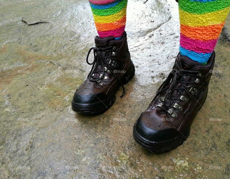 Hiking Boots in Rain