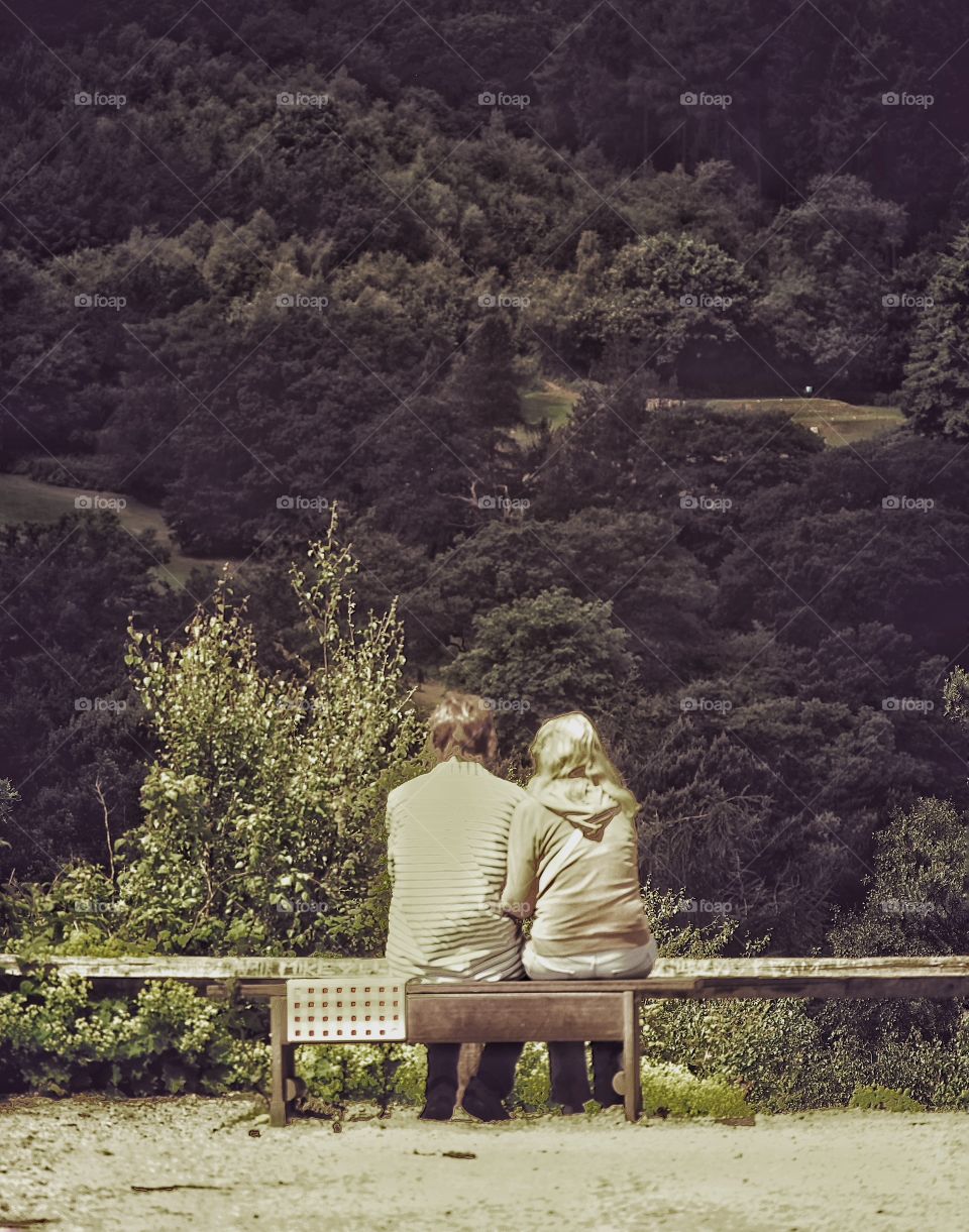 Couple. Couple looking at view