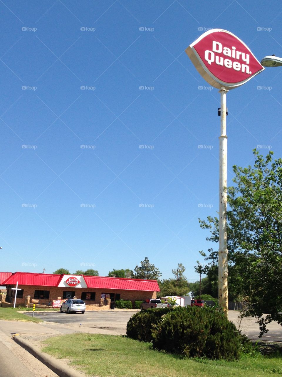 Dairy Queen and cross
