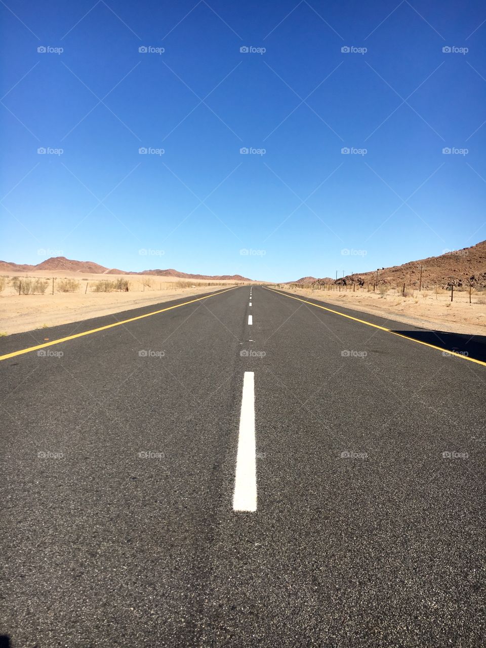 A road in the desert
