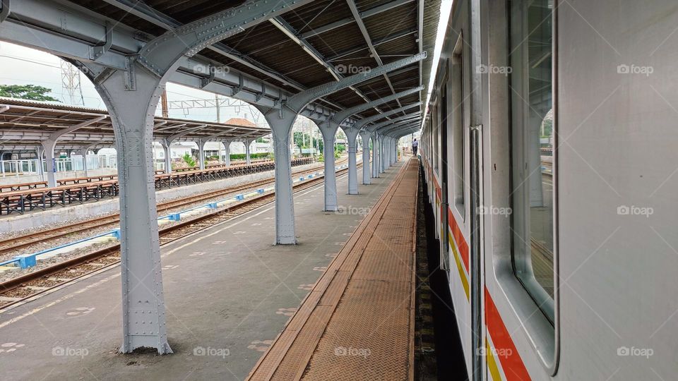 A train is ready to depart