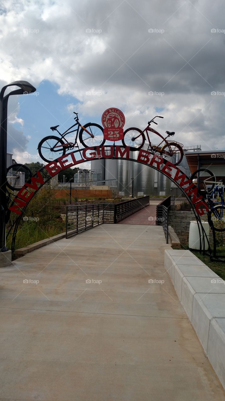 our latest brewery has just opened New Belgium brewery so pretty
