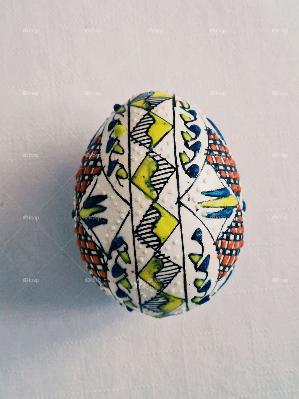 traditionally painted Easter eggs