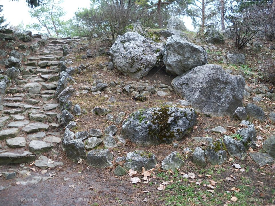 stone stairs