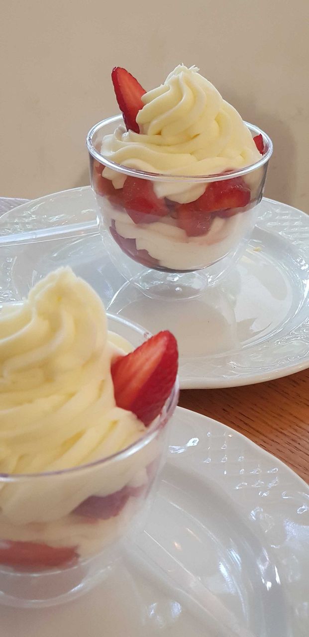whipped cream strawberry