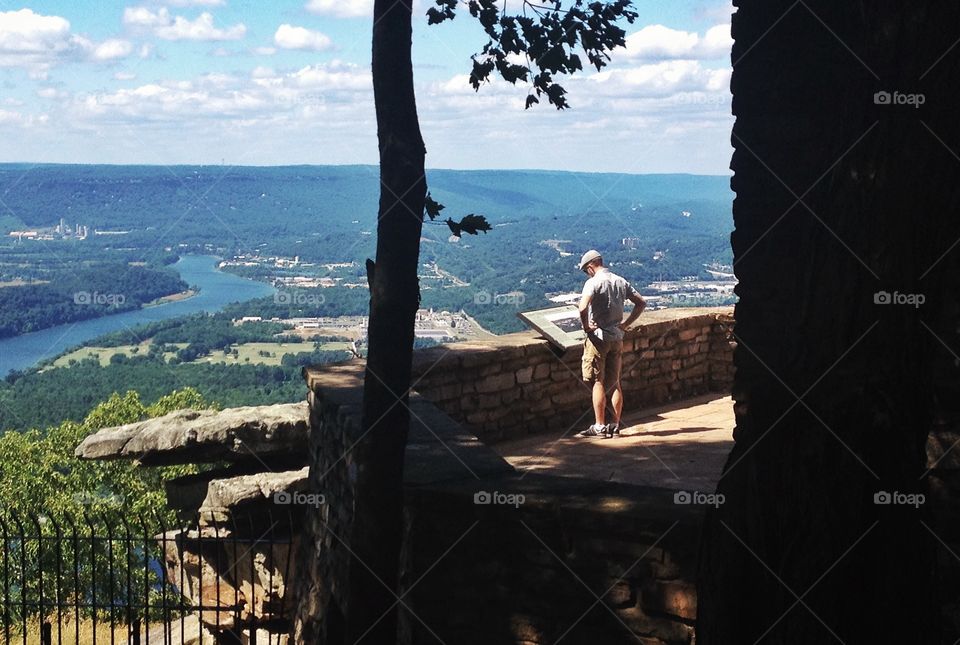 Enjoying the view.
Hike trail at Chattanooga, Tennessee.
