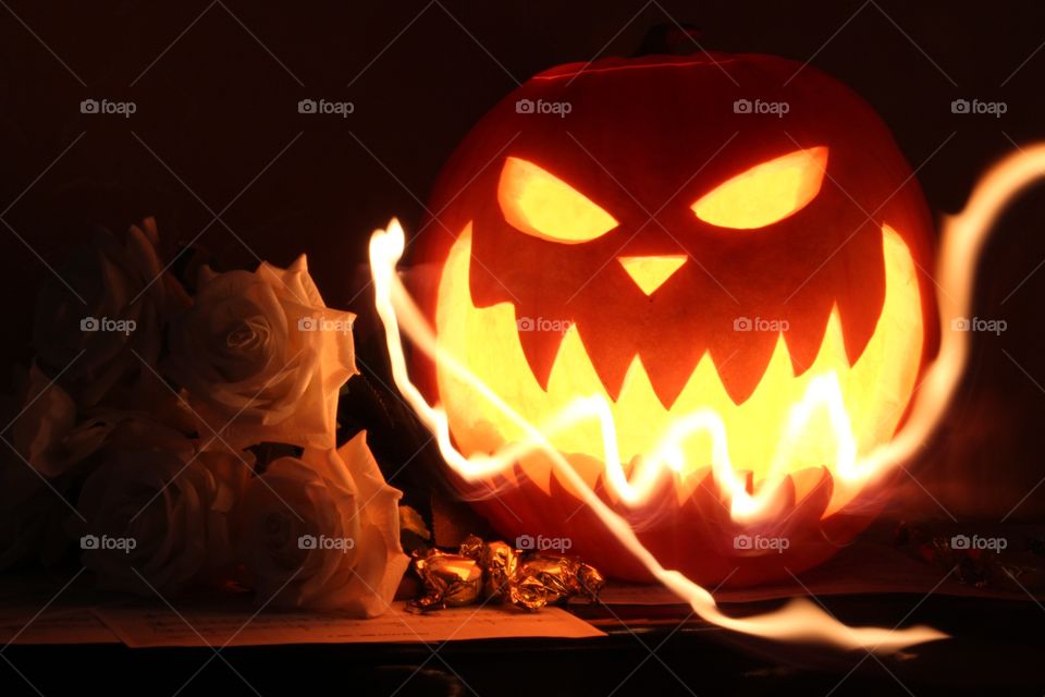 Halloween pumpkin freezlight