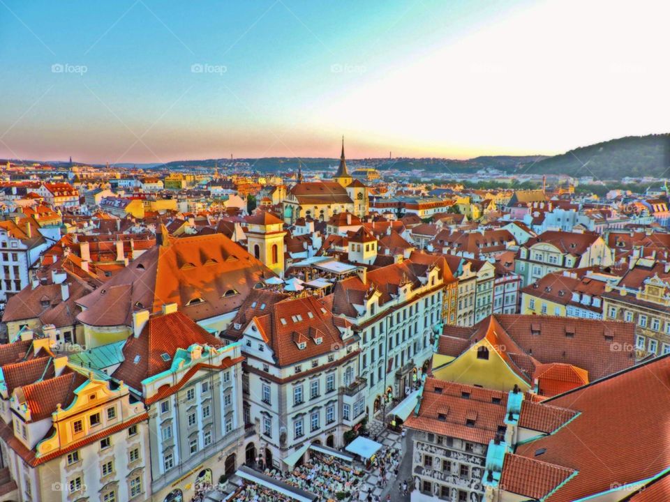 Sunset in Praga