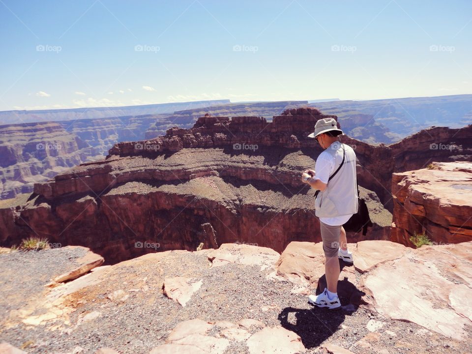 Contemplation on the edge of the Grand Canyon!