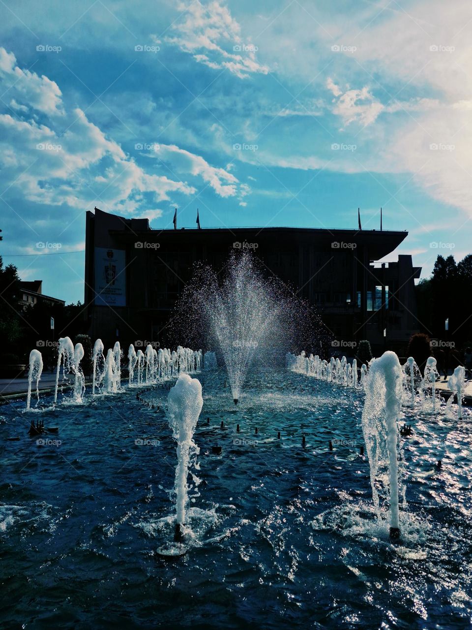 the center of the city of Deva