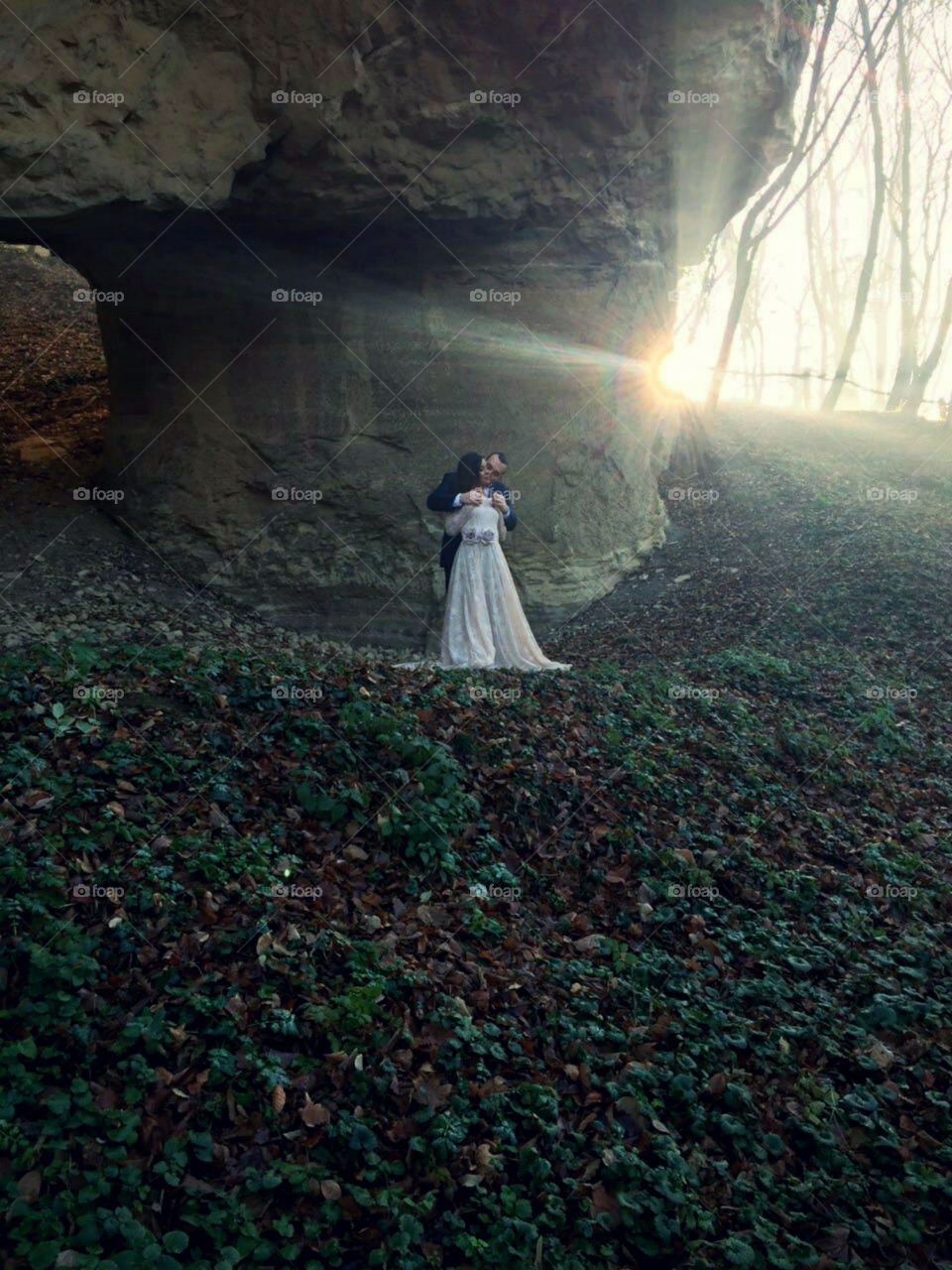 young couple. wedding day
