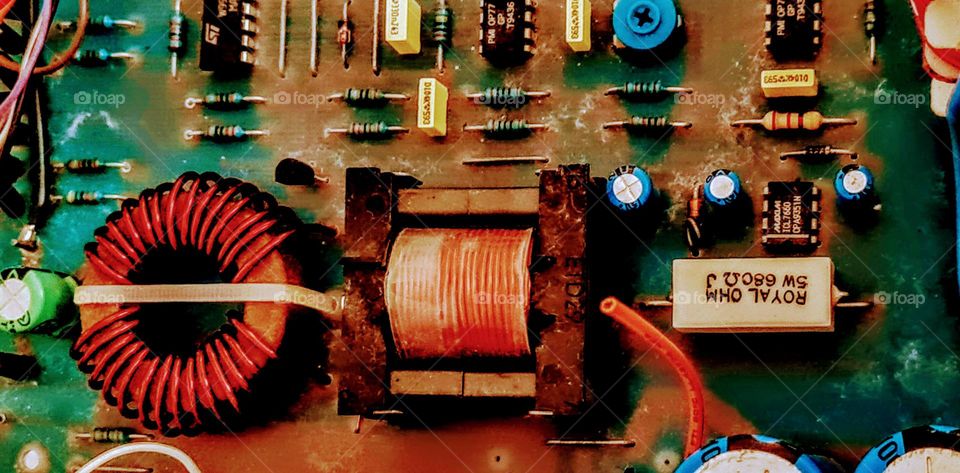 Old electrical circuit board!