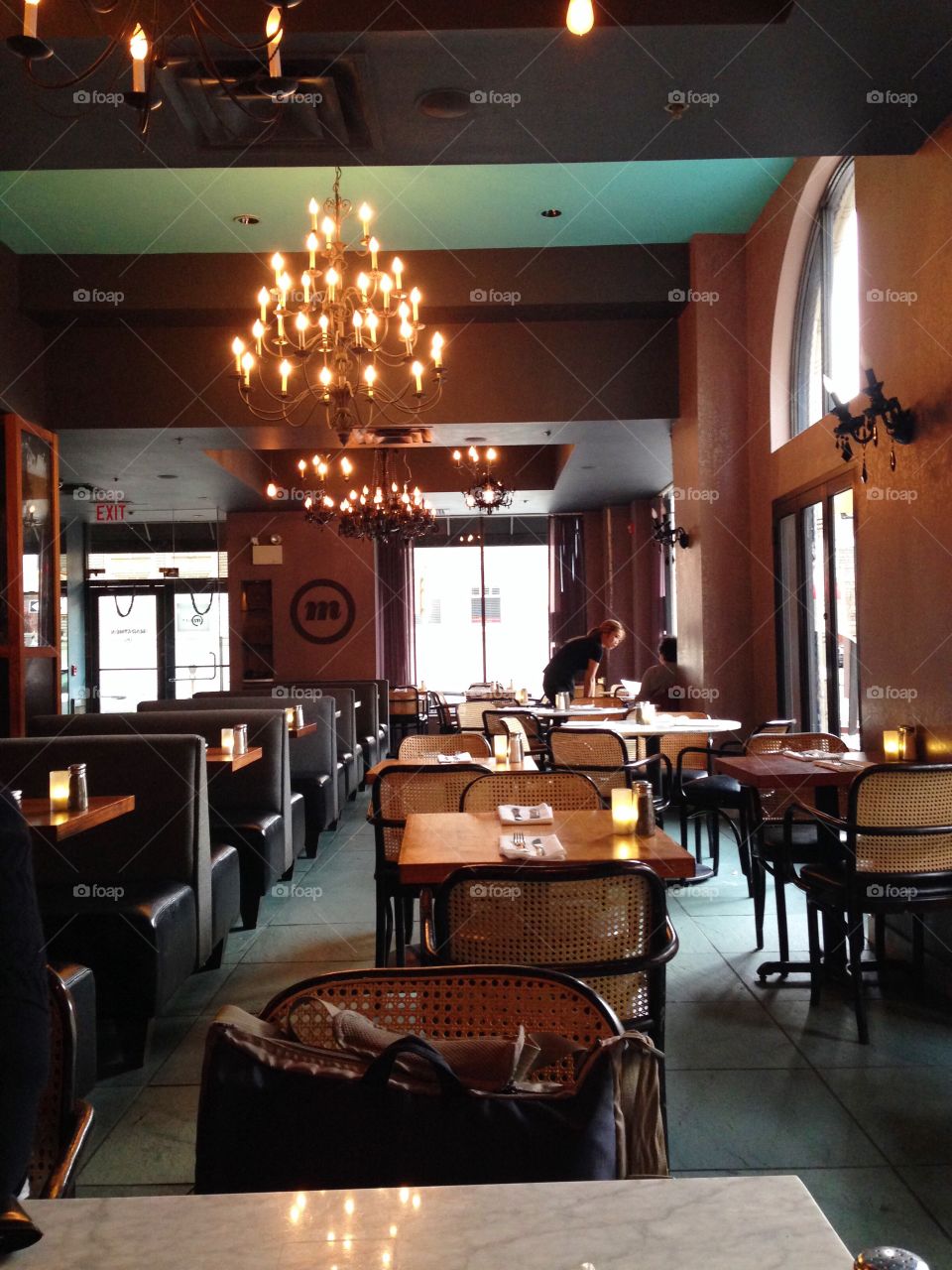 Empty restaurants. Spruce St, Philly