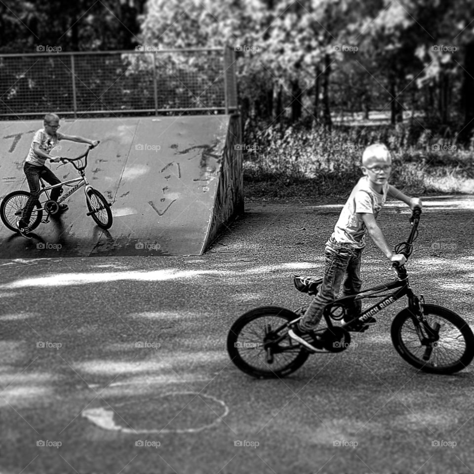 at the skate park