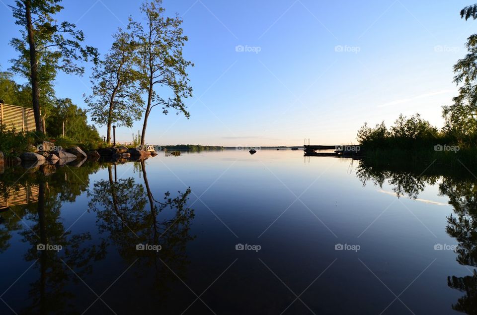 Sunset at the lake