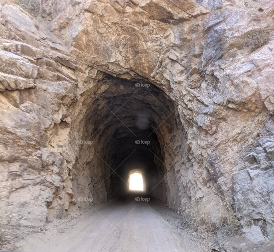 light at the end of the tunnel drive through tunnel