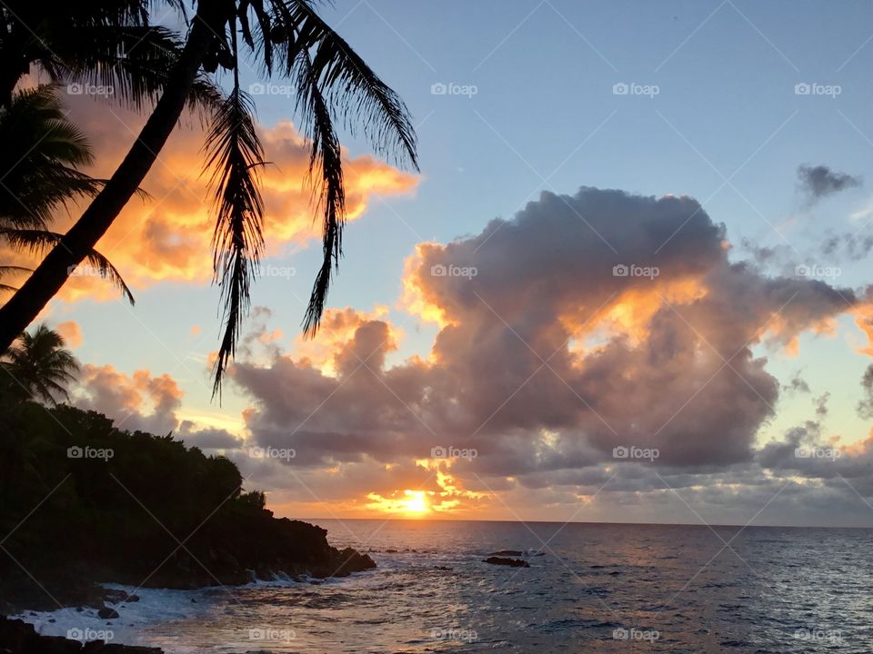 Beautiful sunrise on the Big Island