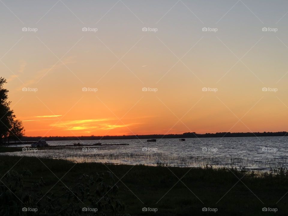 As the sun goes down 