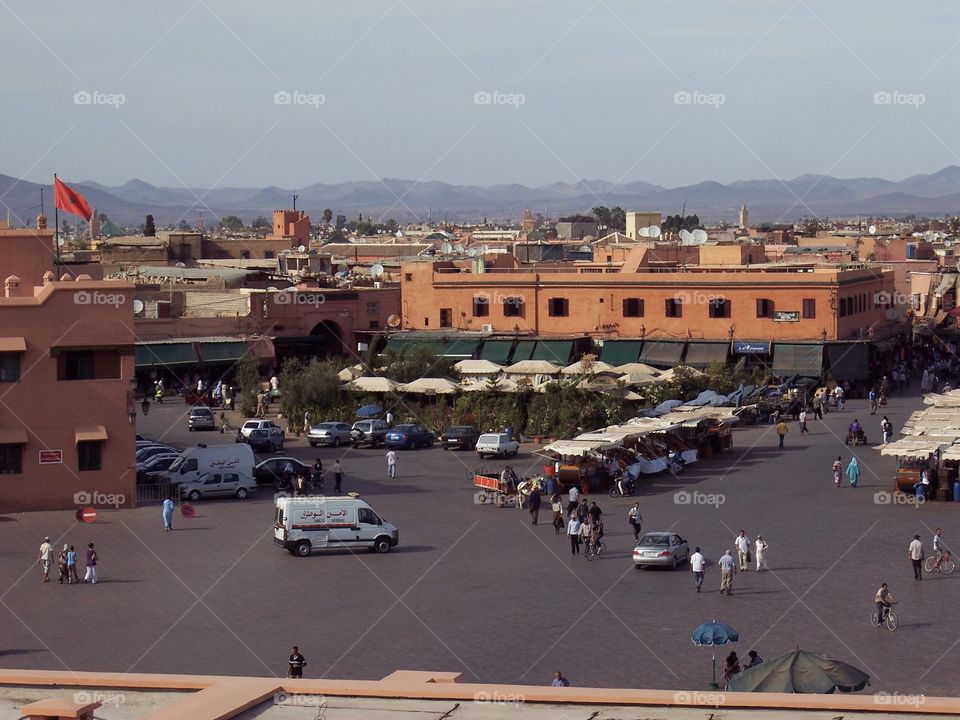 
Moroccan central square