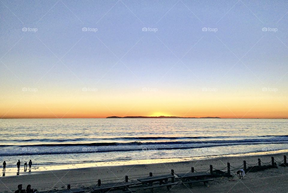 Foap Mission Sunrise, Sunsets and The Moon! Sunset View Behind Catalina Island From Crystal Cove In Corona Del Mar California!