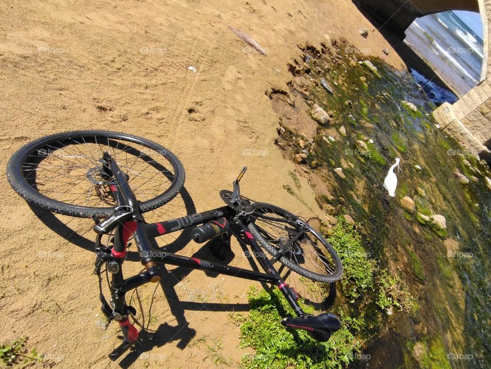 Bike in the beach