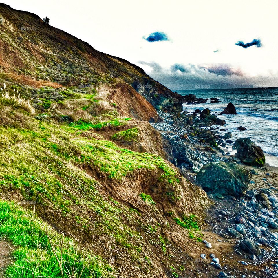 Cliff near sea