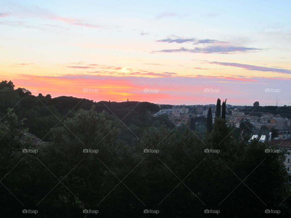 Sunset, Landscape, Dawn, Sky, Tree