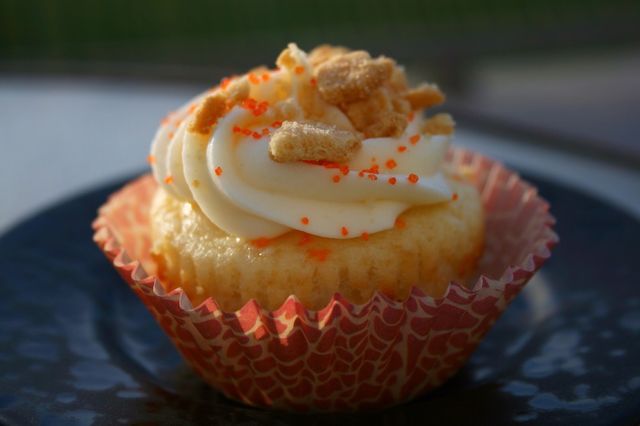 Cupcake Cookies and Cream. Homemade cookies and cream cupcake. 