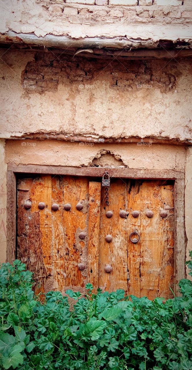 Old wooden door 