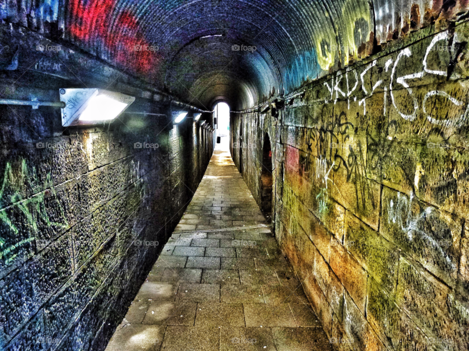 graffiti city tunnel urban by Raid1968