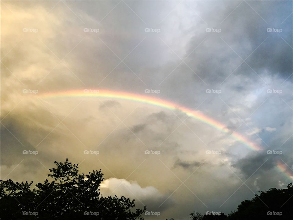 Dusk rainbow