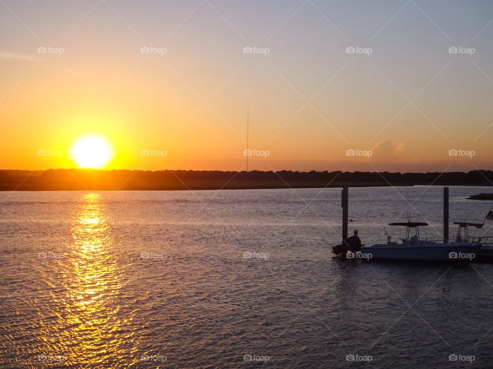 Sunset and Dock