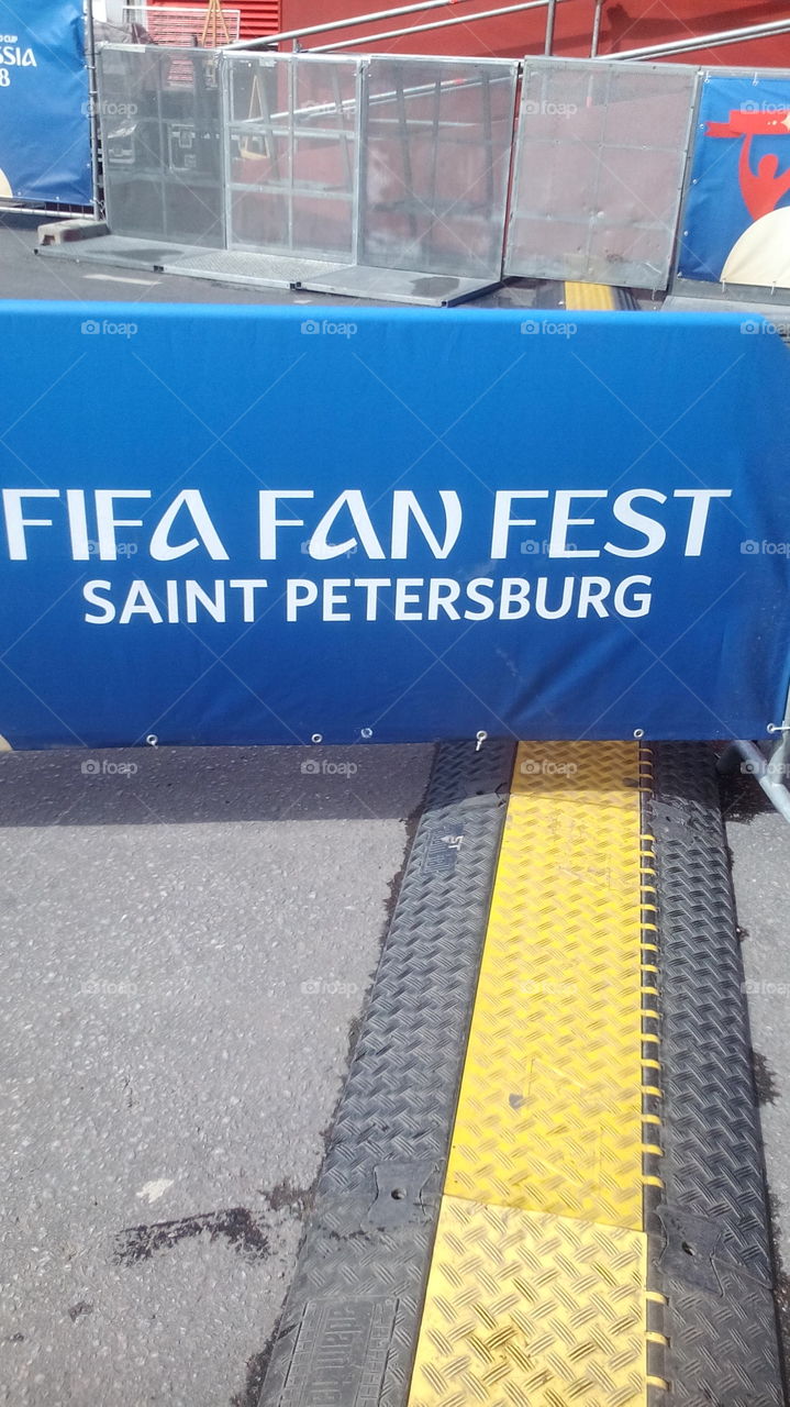 Fifa Fan fest sign.