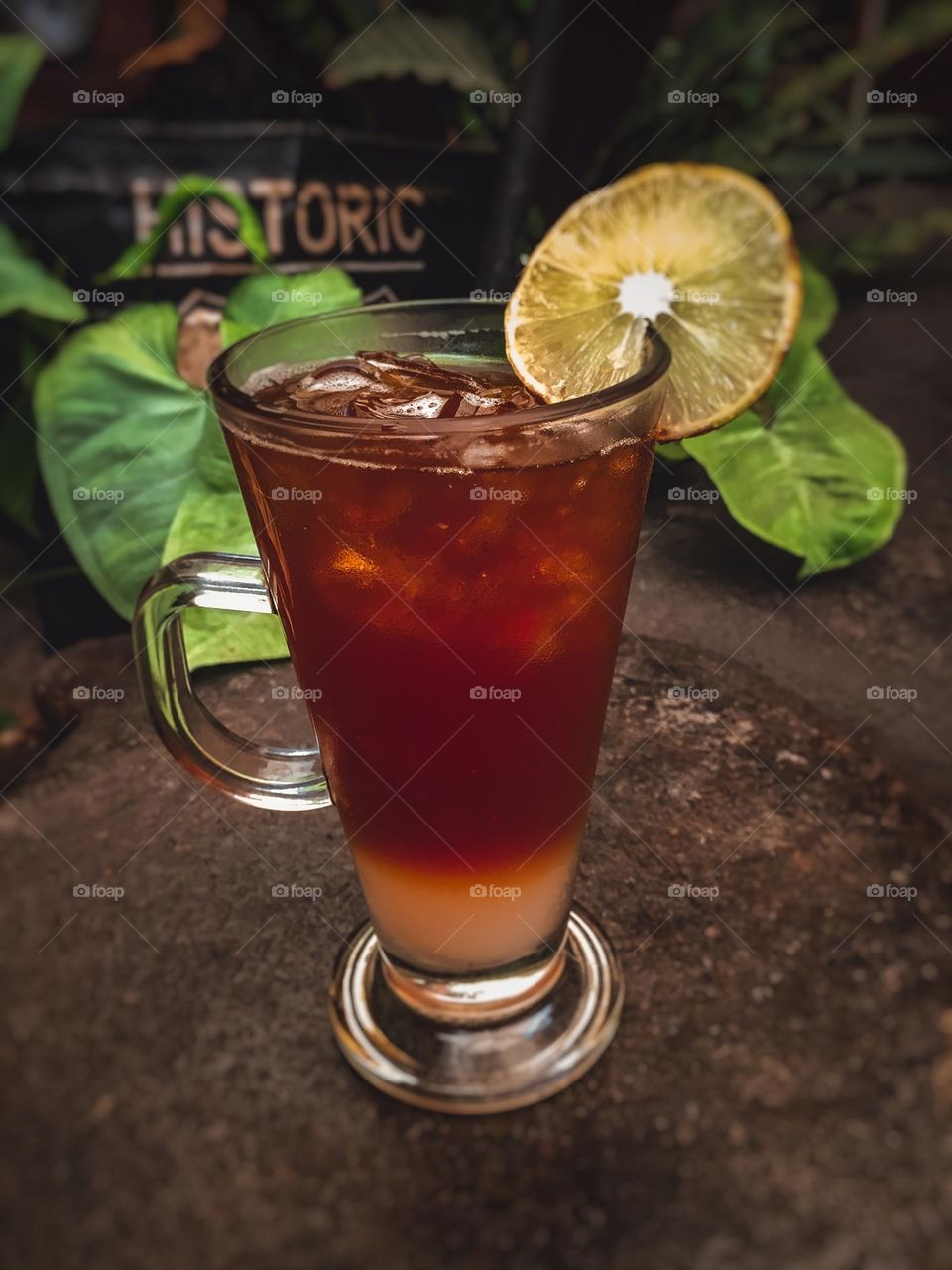 lemon tea at the forest